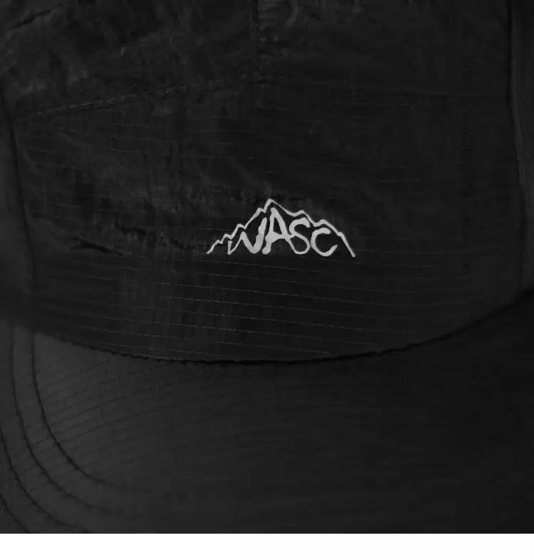 Men Black Cotton Sun Hat with 5 Rope Strap — feature 7