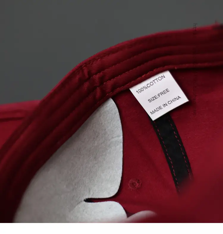 Blue Cotton Baseball Cap with Letter Embroidery — feature 14