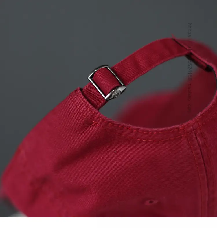 Blue Cotton Baseball Cap with Letter Embroidery — feature 16