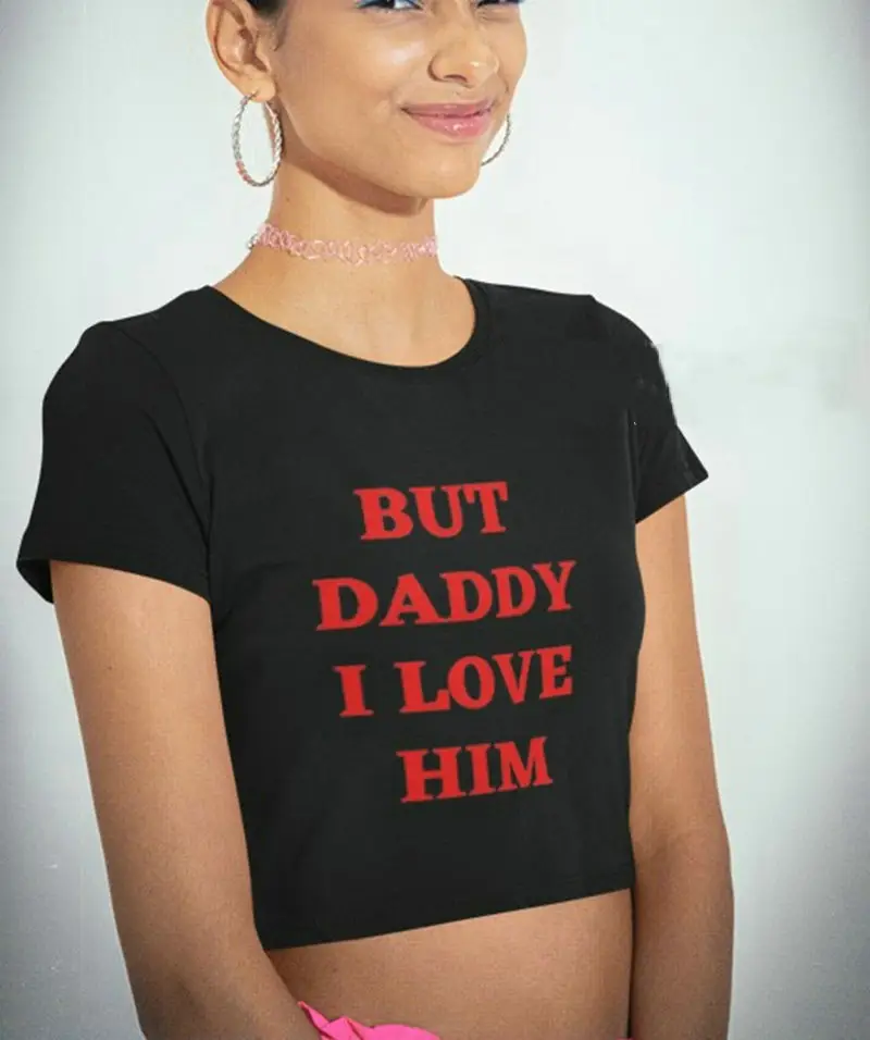 Women Cotton T-Shirt Red Dad Love Print Summer Wear — feature 9