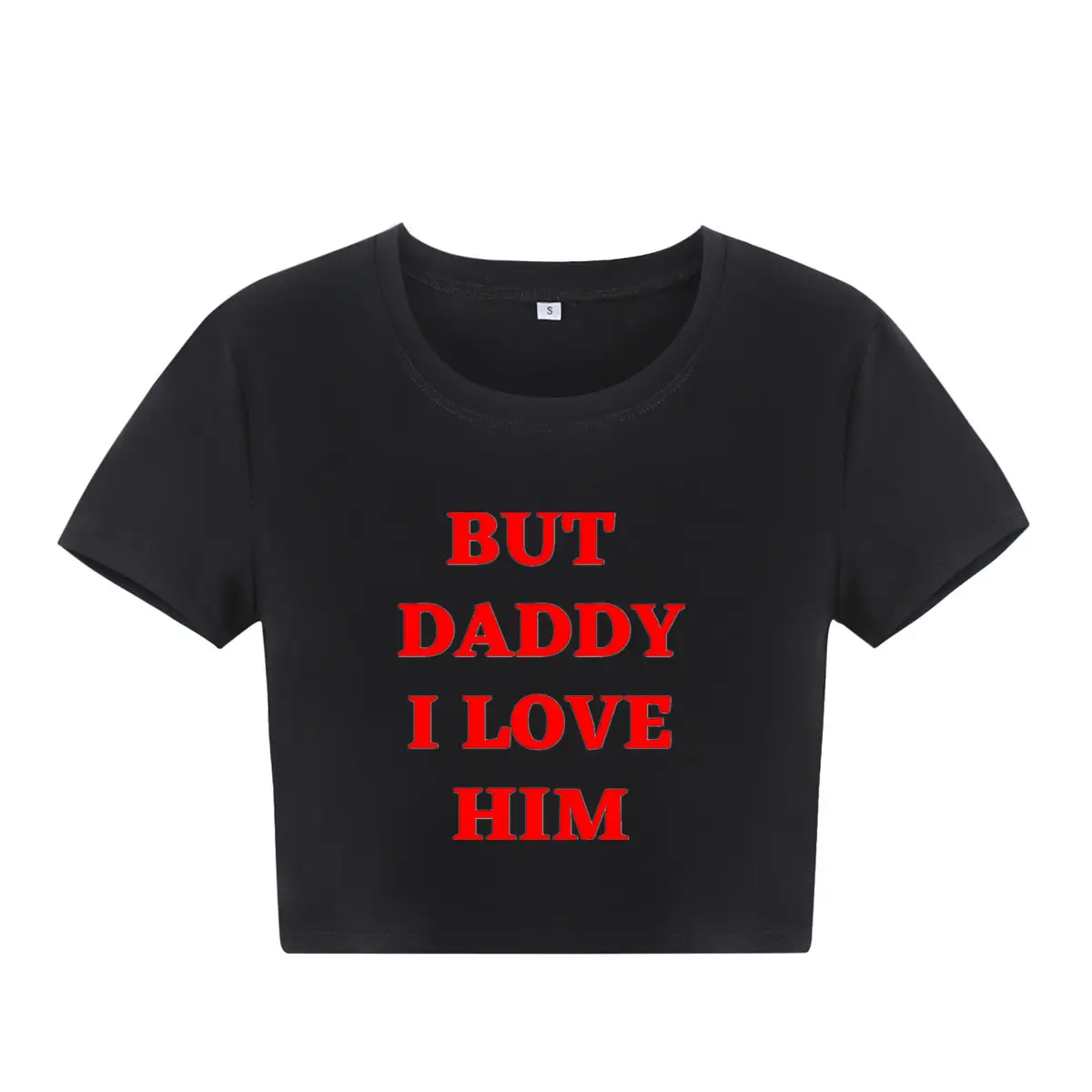 Women Cotton T-Shirt Red Dad Love Print Summer Wear