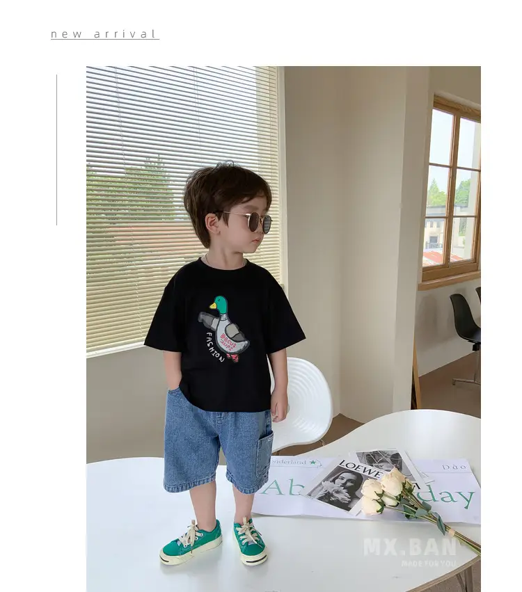 White Cartoon Smiley Baby Boys Top Short Sleeve — feature 13