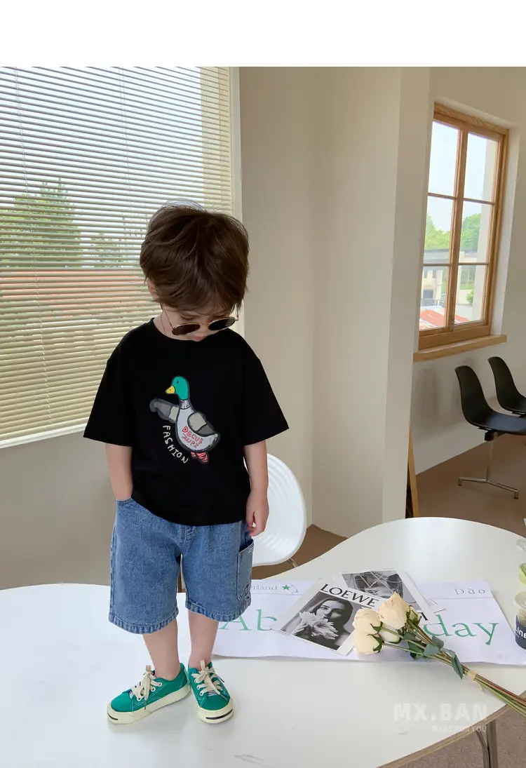 White Cartoon Smiley Baby Boys Top Short Sleeve — feature 7