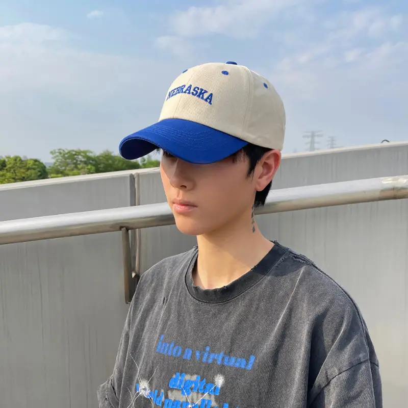 Men's Korean Version Baseball Cap Summer Black White - Image 11