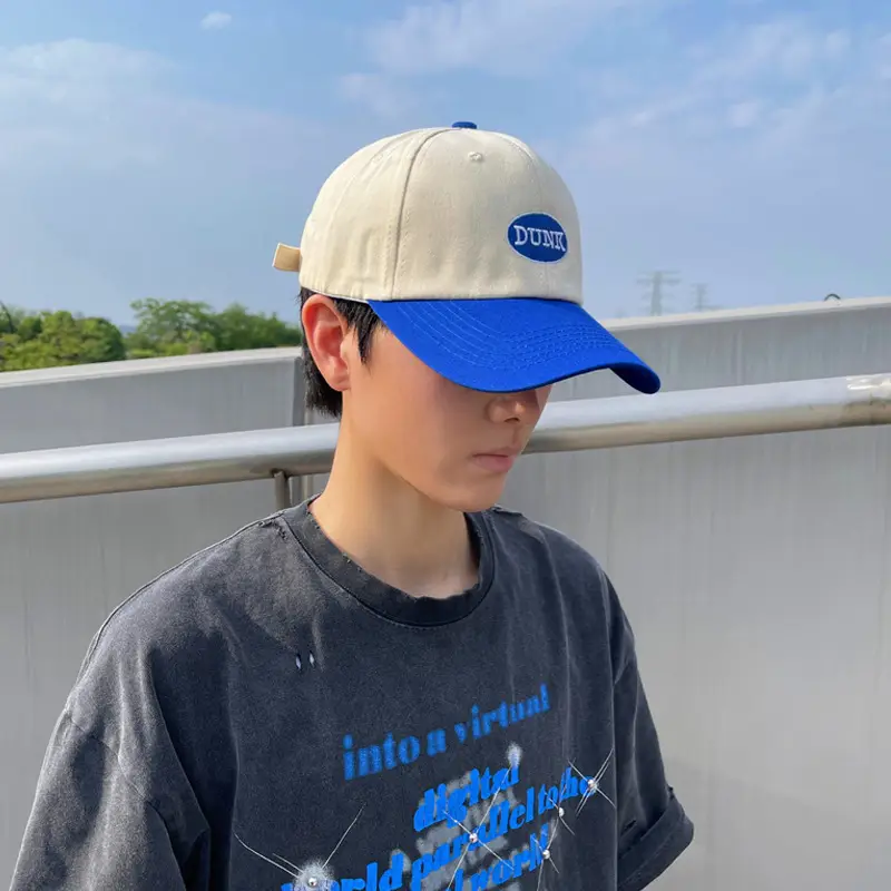 Men's Korean Version Baseball Cap Summer Black White - Image 16