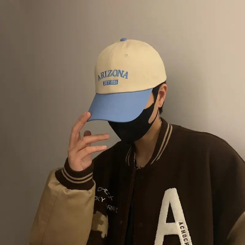 Men's Korean Version Baseball Cap Summer Black White - Image 6