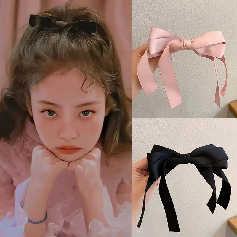 Pink Bowknot Hairpin Clip for Women - Image 5