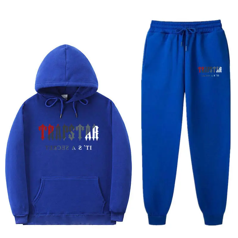 Orange Trapstar Sweatpants & Hoodie Set for Men Women
