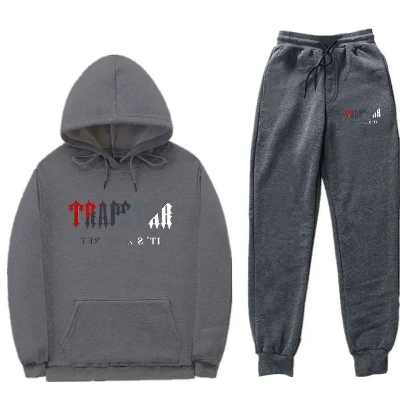 Orange Trapstar Sweatpants & Hoodie Set for Men Women