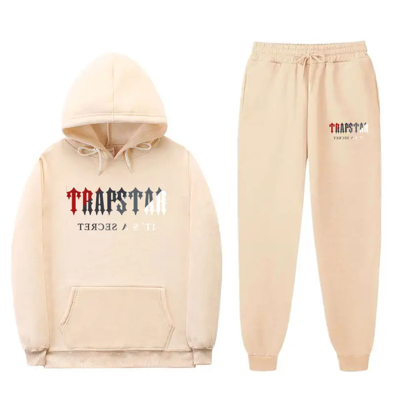 Orange Trapstar Sweatpants & Hoodie Set for Men Women