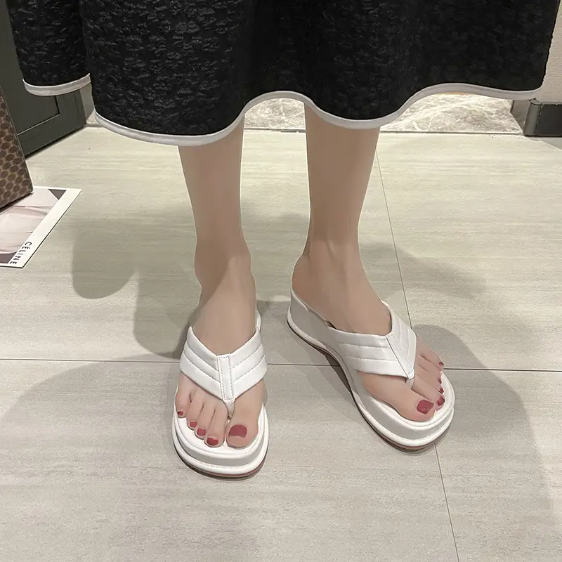Black Korean Style Platform Sandals for Women 2023