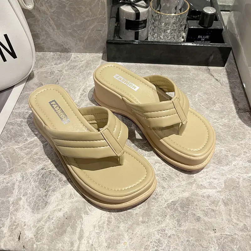 Black Korean Style Platform Sandals for Women 2023