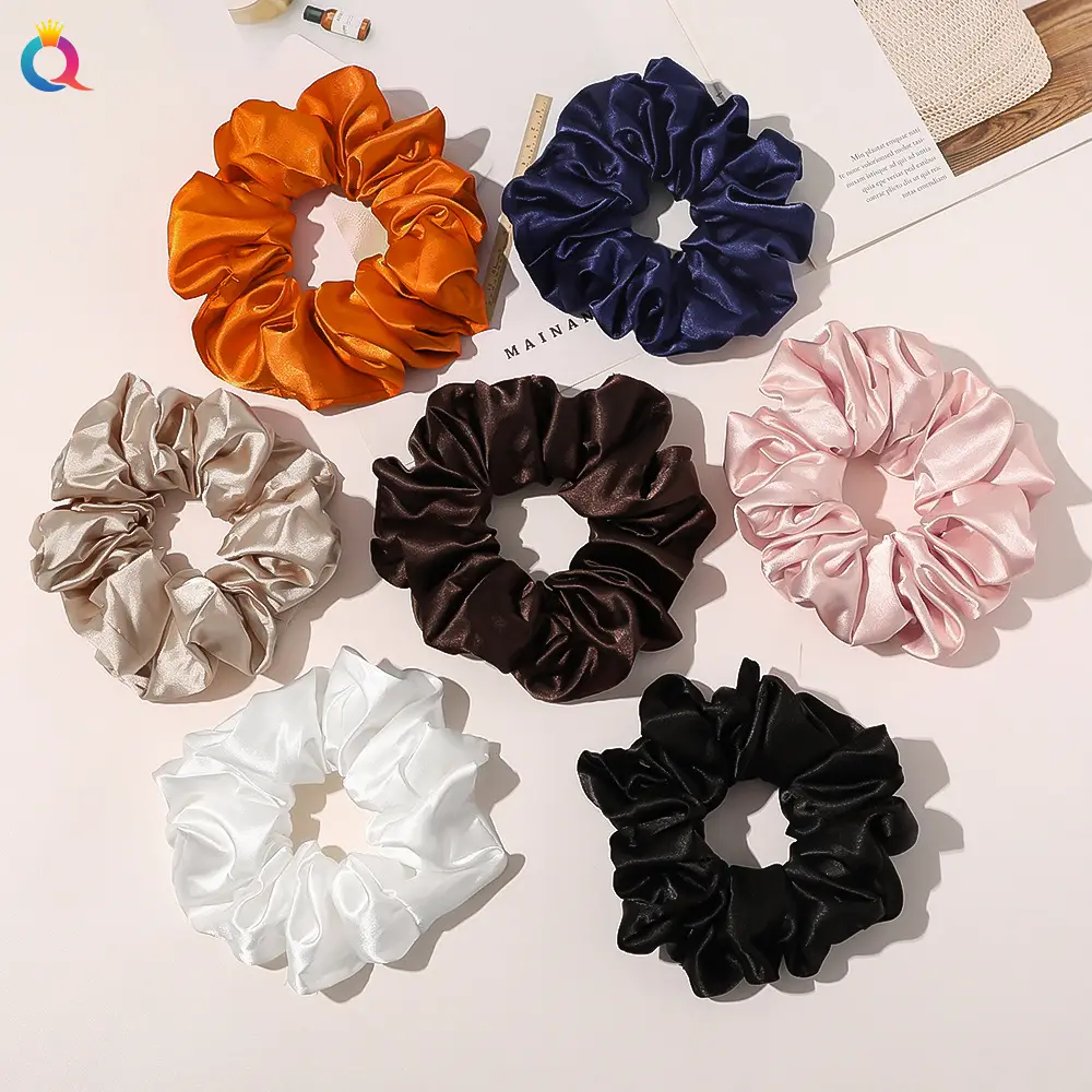 Qiyue Super Large Chiffon Hair Bands Solid Color - Image 34