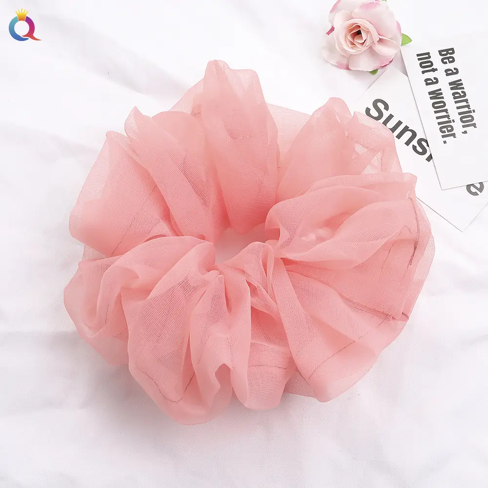 Qiyue Super Large Chiffon Hair Bands Solid Color - Image 25