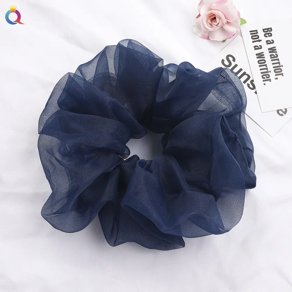 Qiyue Super Large Chiffon Hair Bands Solid Color - Image 30