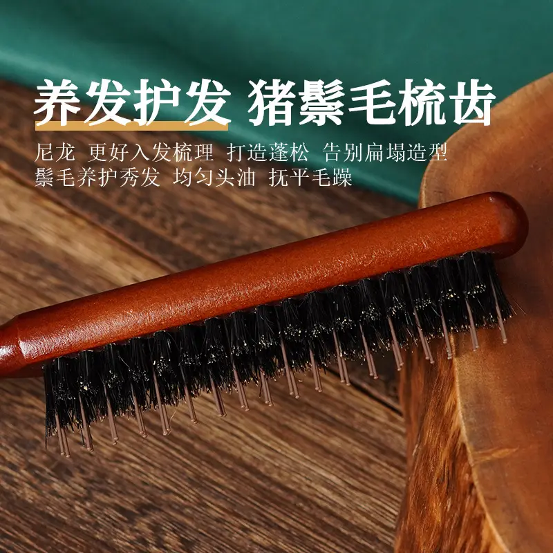 New Women's Pointed Tail Comb with 3-Row Design - Image 5