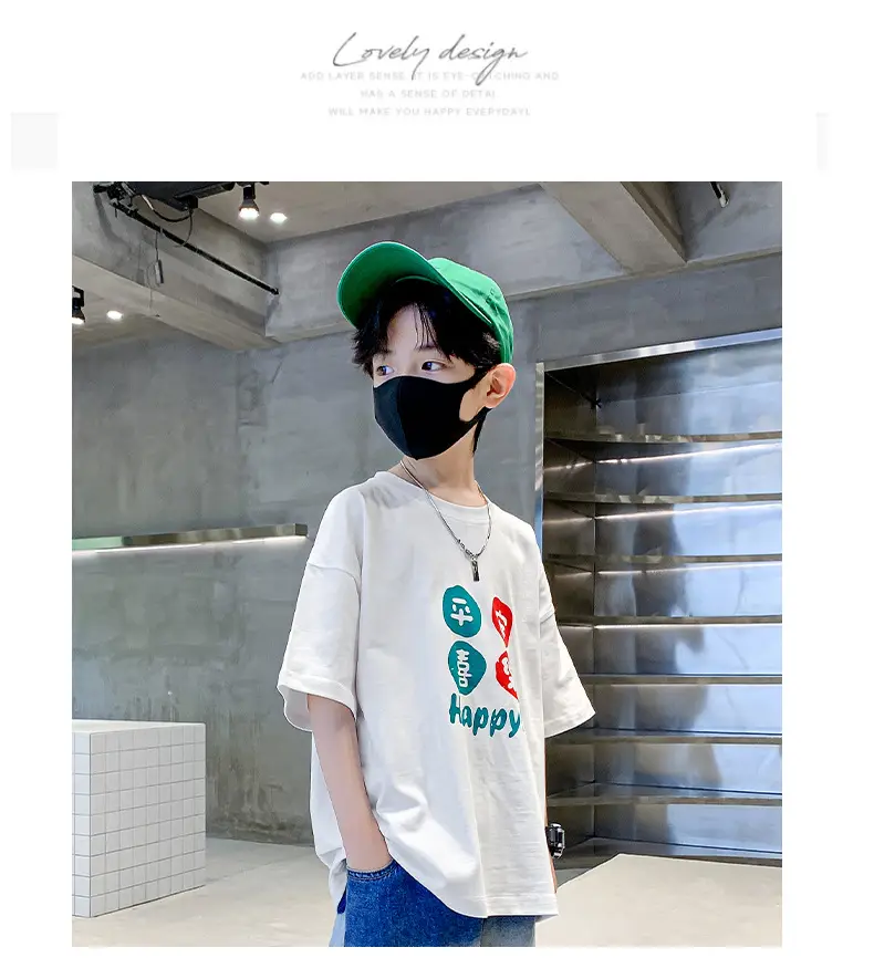 Children T-Shirt Cartoon Print Summer Wear Loose Fit — feature 11