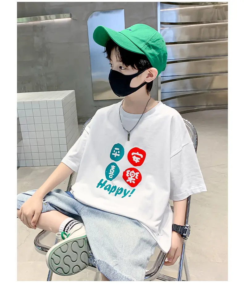 Children T-Shirt Cartoon Print Summer Wear Loose Fit — feature 13