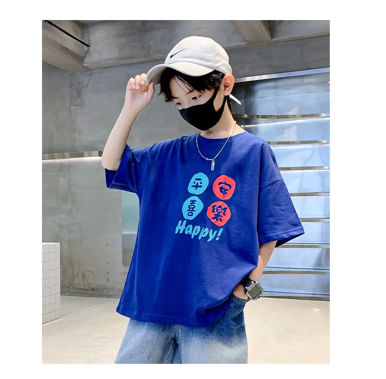 Children T-Shirt Cartoon Print Summer Wear Loose Fit — feature 18