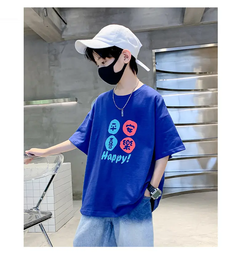 Children T-Shirt Cartoon Print Summer Wear Loose Fit — feature 20