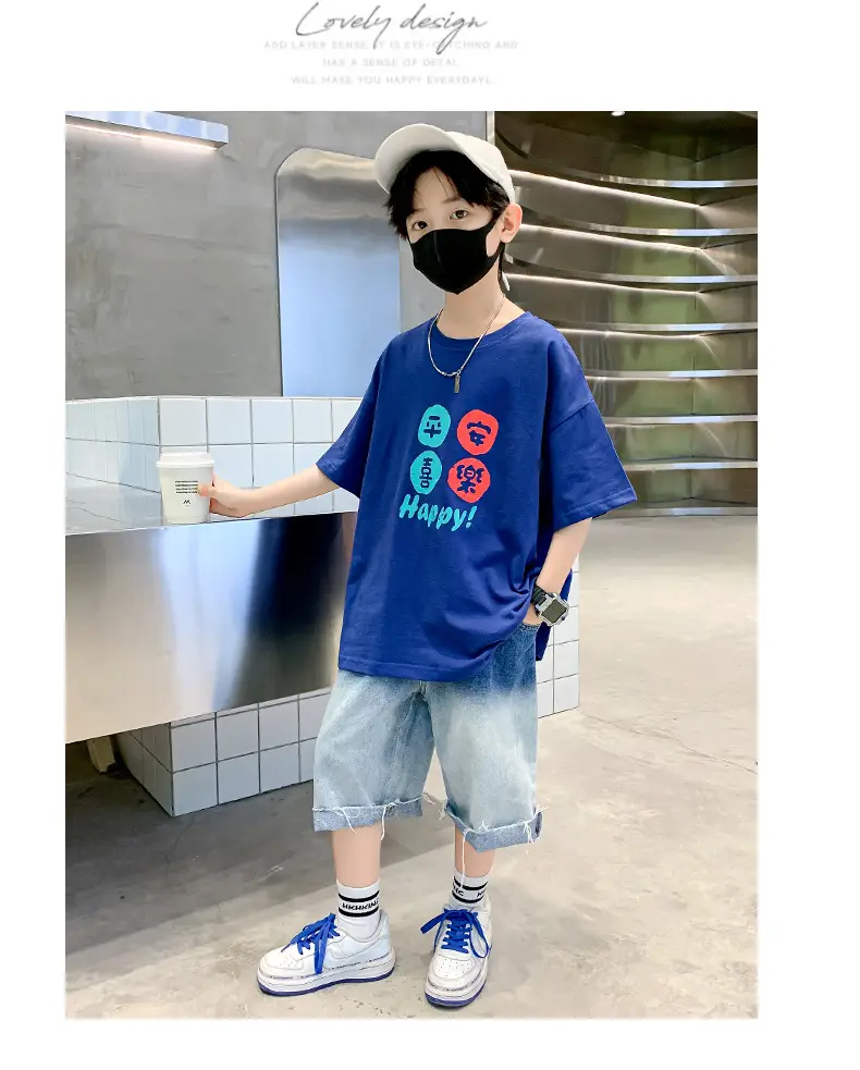 Children T-Shirt Cartoon Print Summer Wear Loose Fit — feature 21