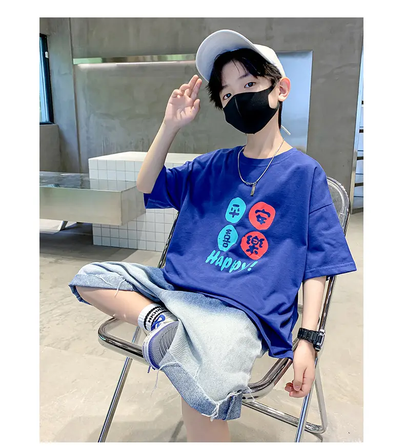 Children T-Shirt Cartoon Print Summer Wear Loose Fit — feature 22