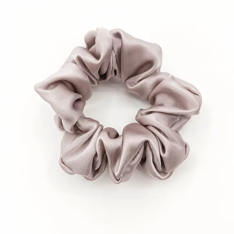 Black Silk Hair Scrunchie Medium Size 3.5cm - Image 13