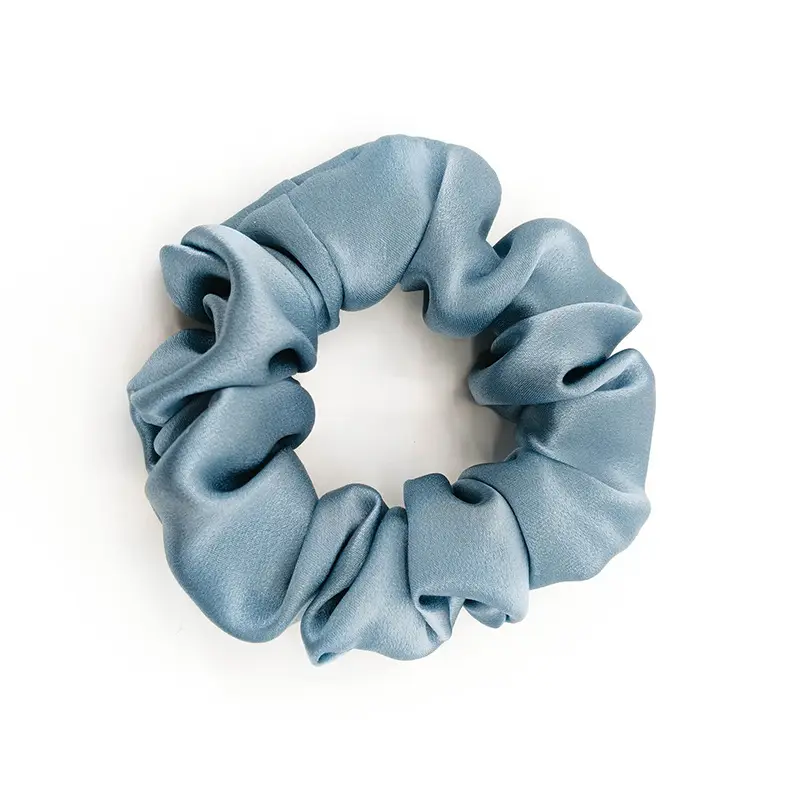 Black Silk Hair Scrunchie Medium Size 3.5cm - Image 21