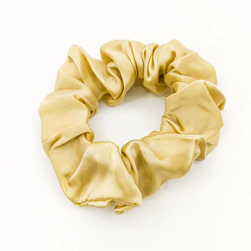 Black Silk Hair Scrunchie Medium Size 3.5cm - Image 23