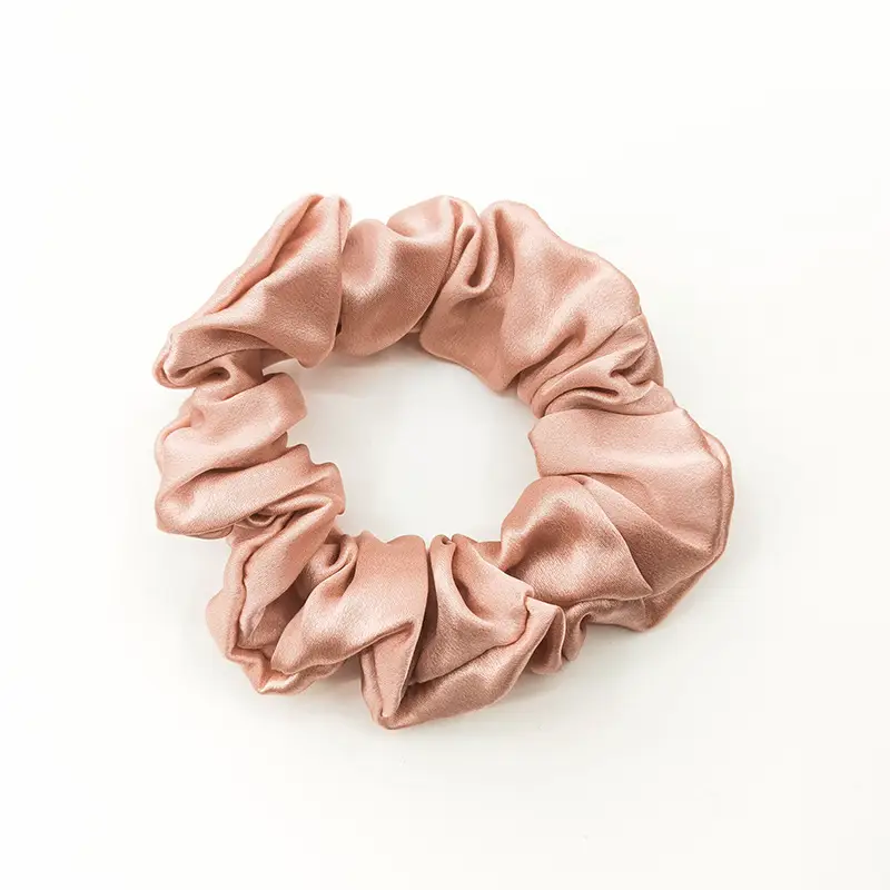 Black Silk Hair Scrunchie Medium Size 3.5cm - Image 24