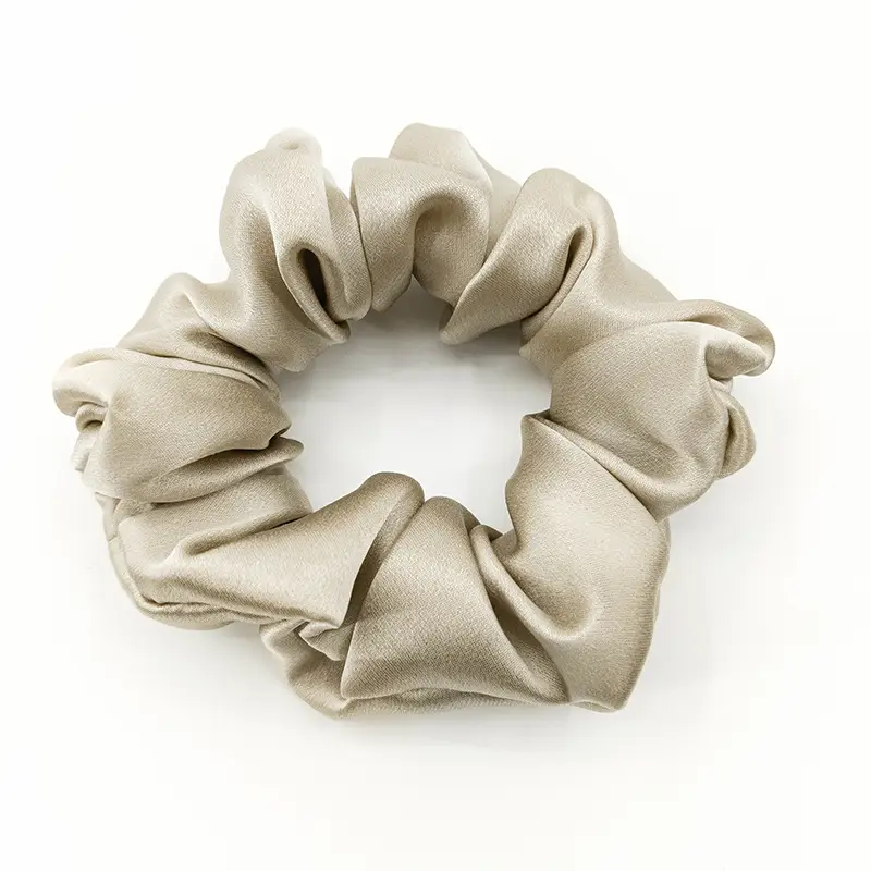 Black Silk Hair Scrunchie Medium Size 3.5cm - Image 25