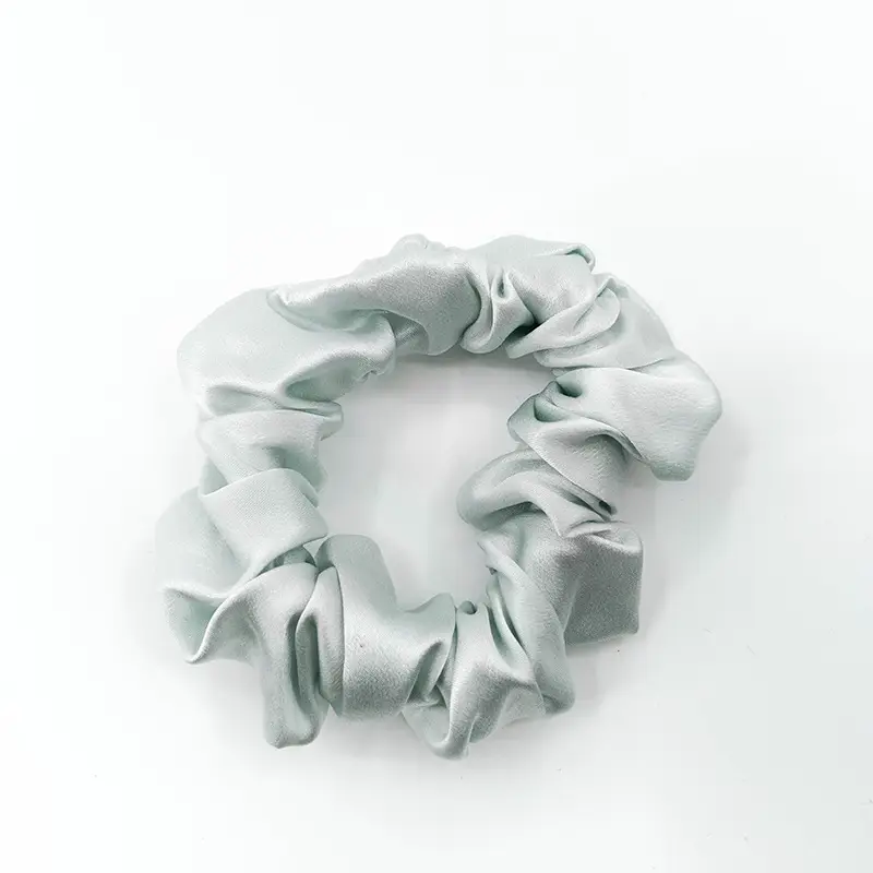 Black Silk Hair Scrunchie Medium Size 3.5cm - Image 26