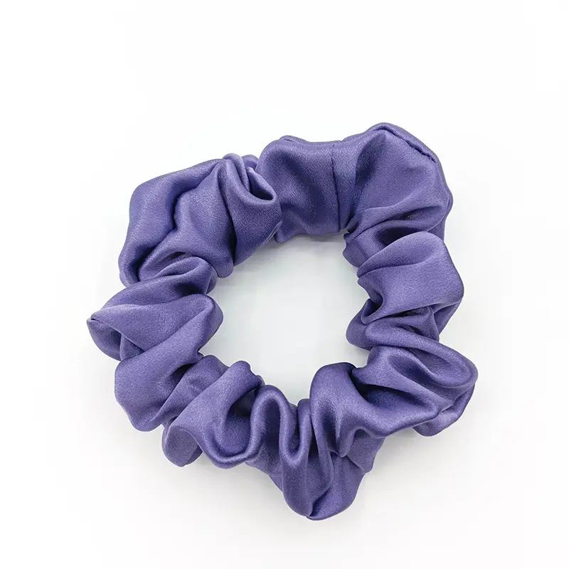 Black Silk Hair Scrunchie Medium Size 3.5cm - Image 28