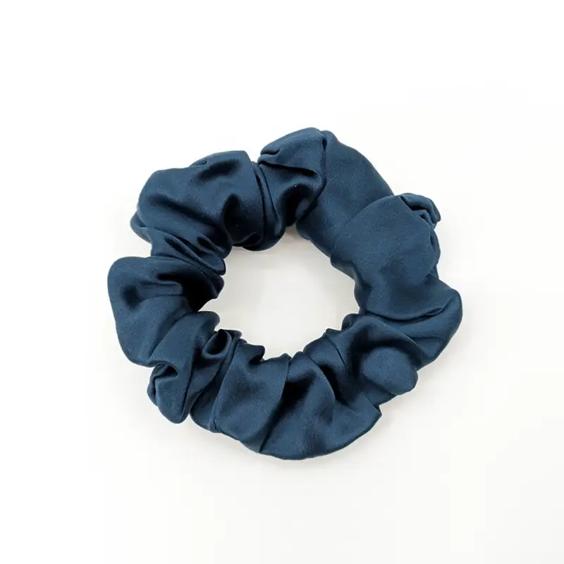 Black Silk Hair Scrunchie Medium Size 3.5cm - Image 29