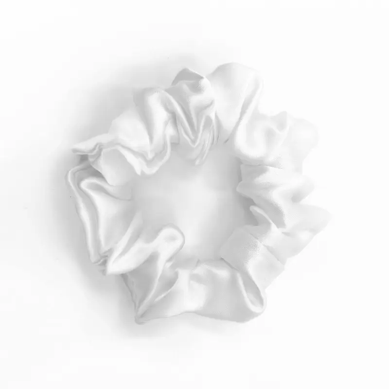 Black Silk Hair Scrunchie Medium Size 3.5cm - Image 31