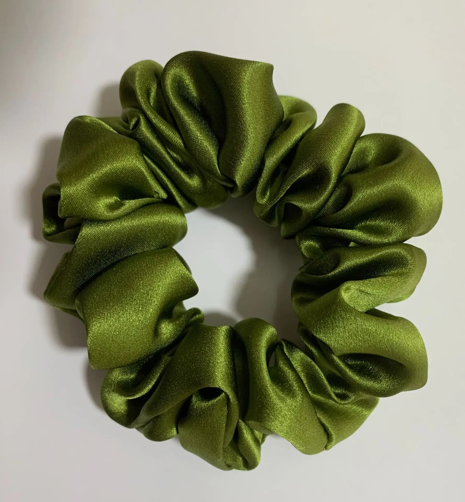 Black Silk Hair Scrunchie Medium Size 3.5cm - Image 33