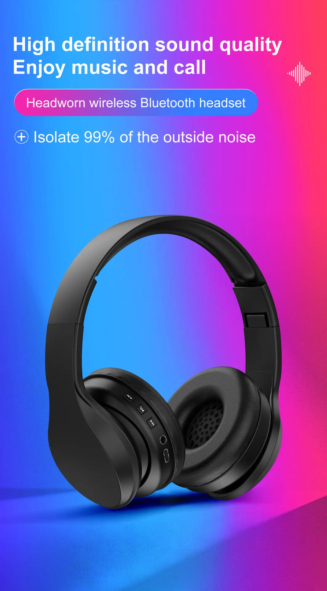Cross-Border Bluetooth Headphones with Long Battery & Long Range — feature 7