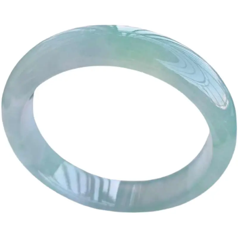 Natural Burmese Jade Bracelet Light Sun Green A-Grade - Image 5
