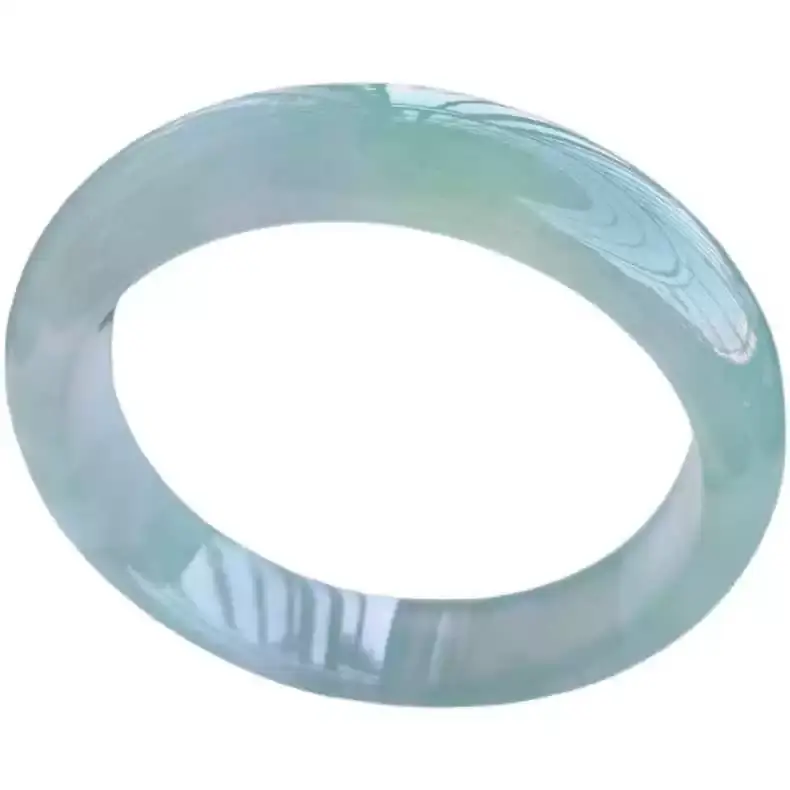 Natural Burmese Jade Bracelet Light Sun Green A-Grade — feature 8