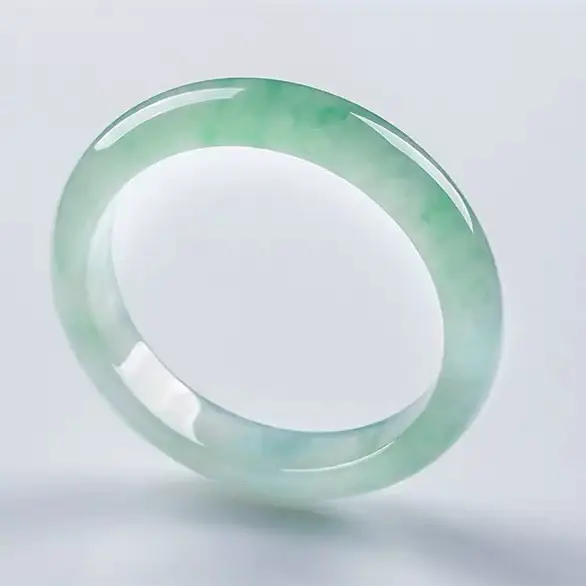 Natural Burmese Jade Bracelet Light Sun Green A-Grade — feature 5