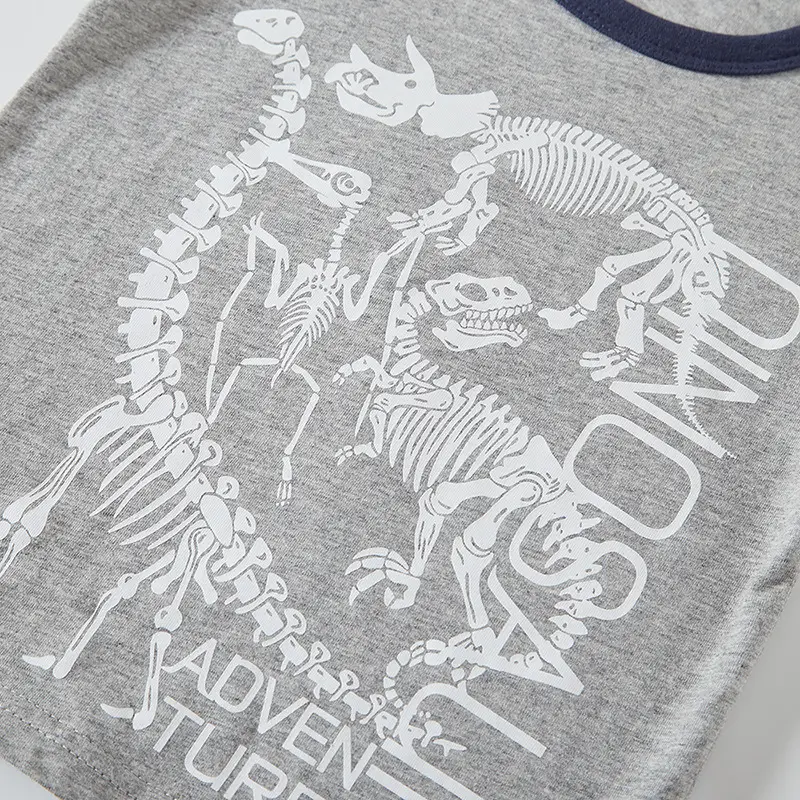 Blue Dinosaur Graphic Kids T-Shirt 2026 Summer - Image 4