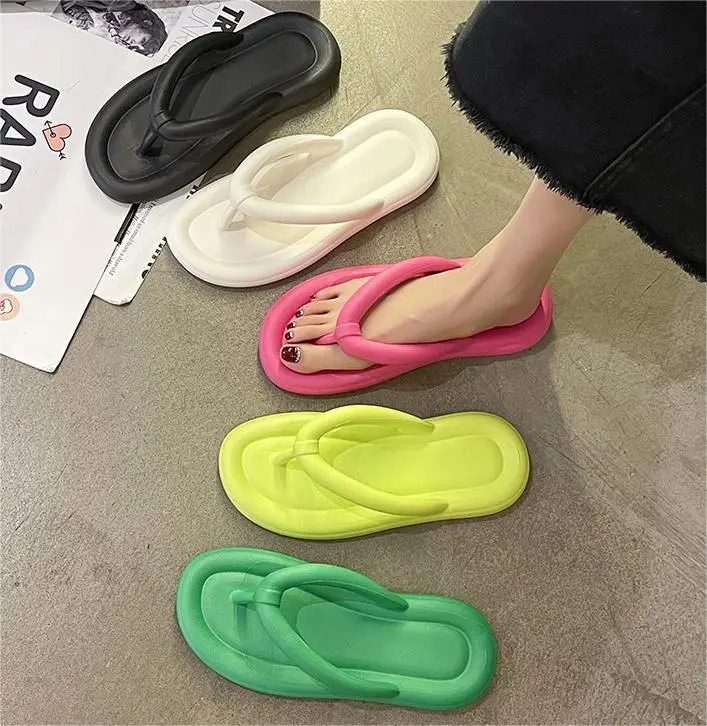 Women's Colorful Flat Sandals Summer Beach Wear