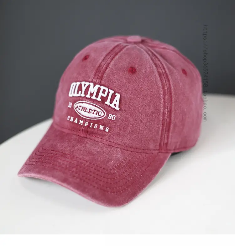 Washed Denim Athlete Champion Cap Green — feature 1