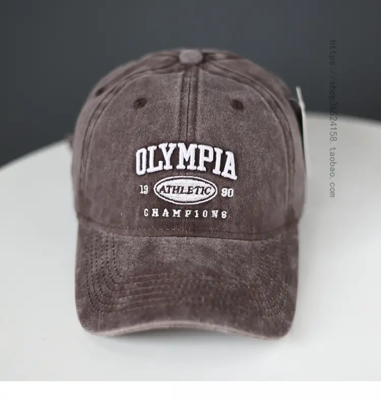 Washed Denim Athlete Champion Cap Green — feature 11