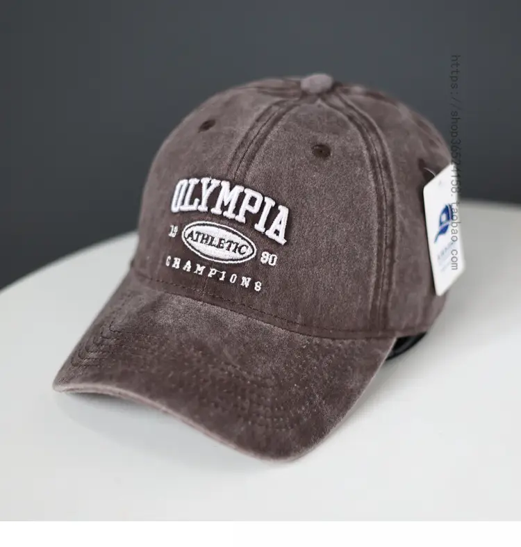 Washed Denim Athlete Champion Cap Green