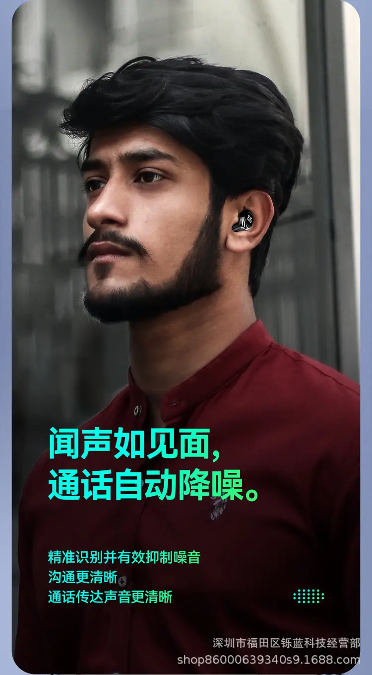 F6 Wireless Bluetooth Headset Ultra Mini Black — feature 11