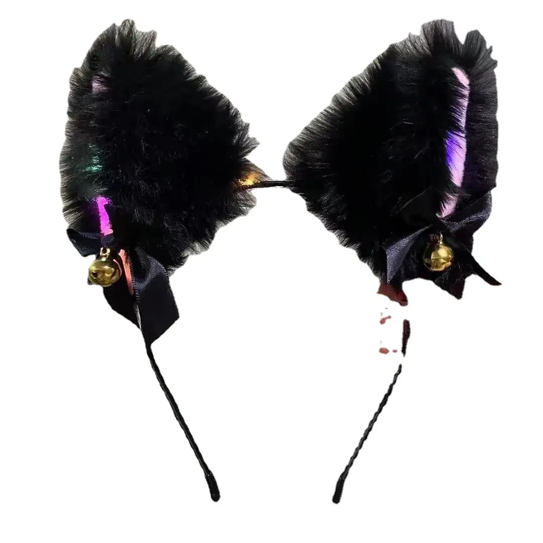 Korean Style Fox Cat Ear Headband with LED Light - Image 39