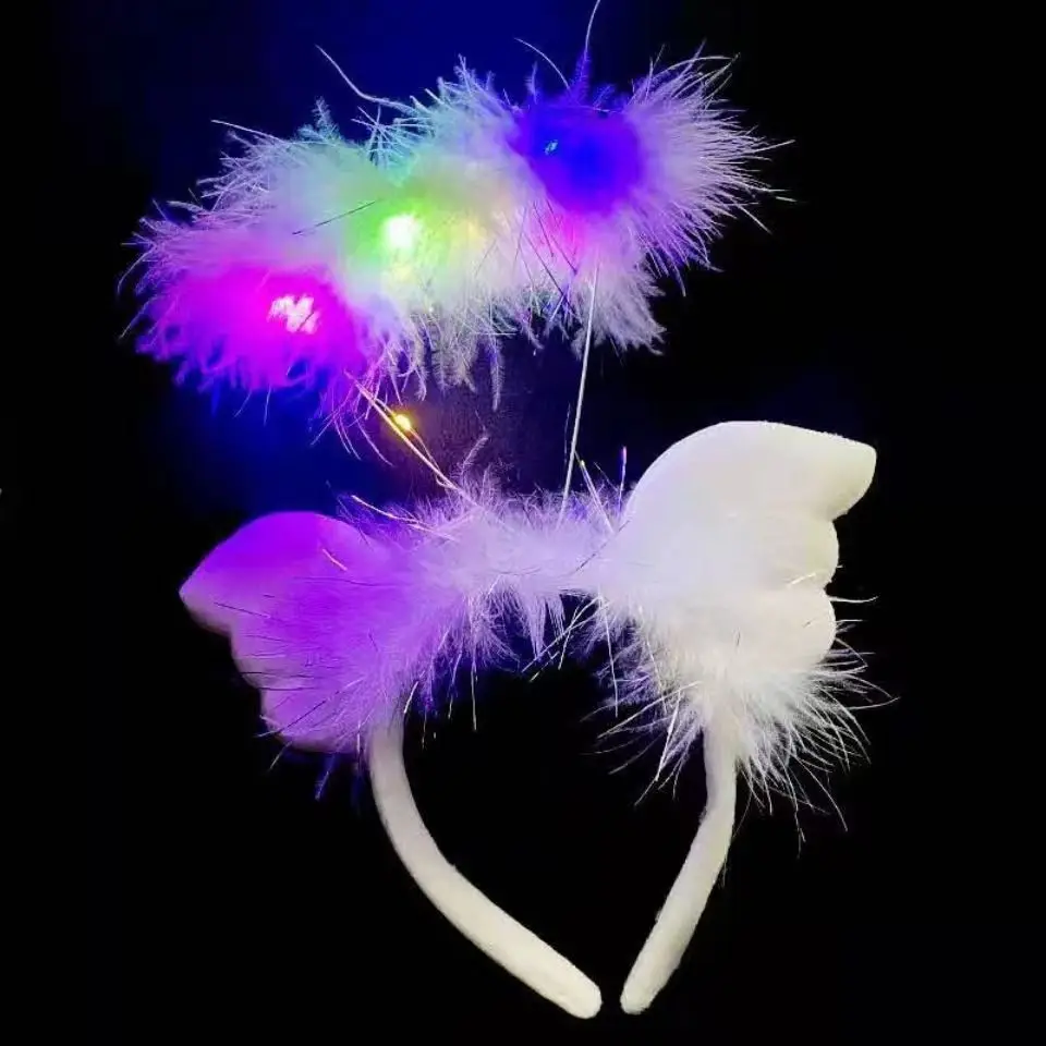Korean Style Fox Cat Ear Headband with LED Light - Image 13