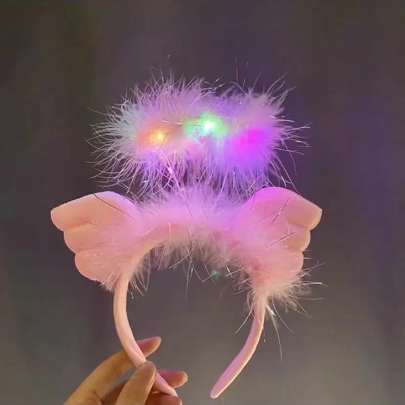 Korean Style Fox Cat Ear Headband with LED Light - Image 15