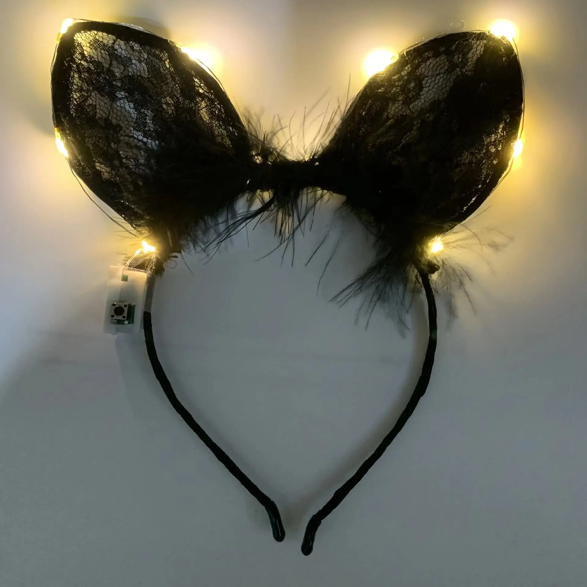 Korean Style Fox Cat Ear Headband with LED Light - Image 21